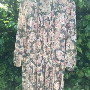 Sundance floral dress with underslip
